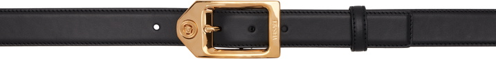 Photo: Versace Black Medusa Biggie Leather 3 CM Belt