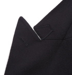 Boglioli - Black Unstructured Double-Breasted Virgin Wool-Hopsack Blazer - Black