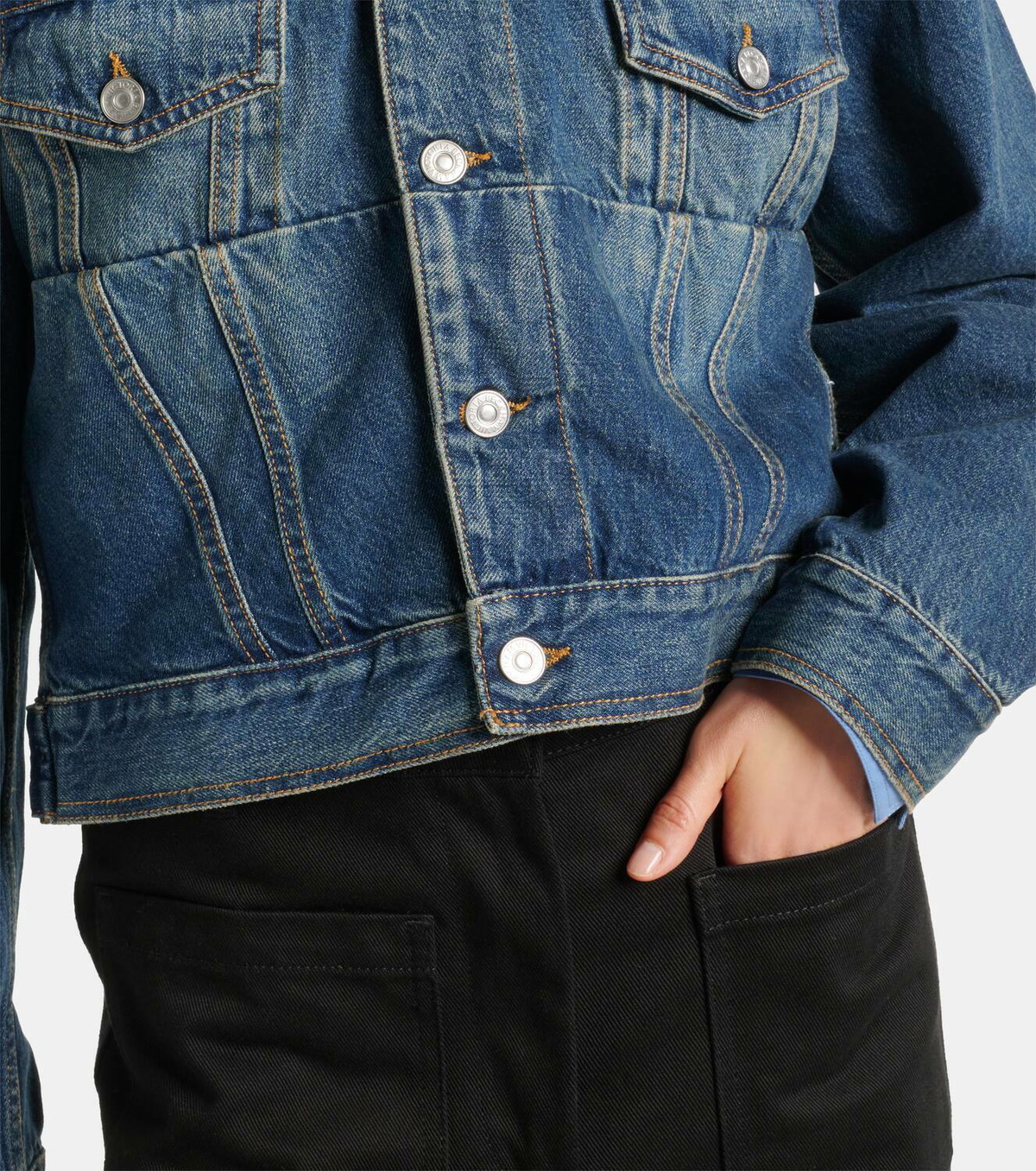 Victoria Beckham Cropped denim jacket