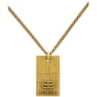 Balenciaga Gold BB Necklace
