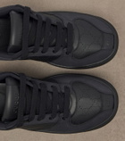 Gucci Screener Web Stripe leather sneakers