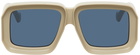 LOEWE Beige Paula's Ibiza Dive In Mask Sunglasses