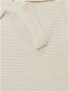 Peter Millar - Alpine Riviera Honeycomb-Knit Cashmere and Wool-Blend Polo Shirt - White