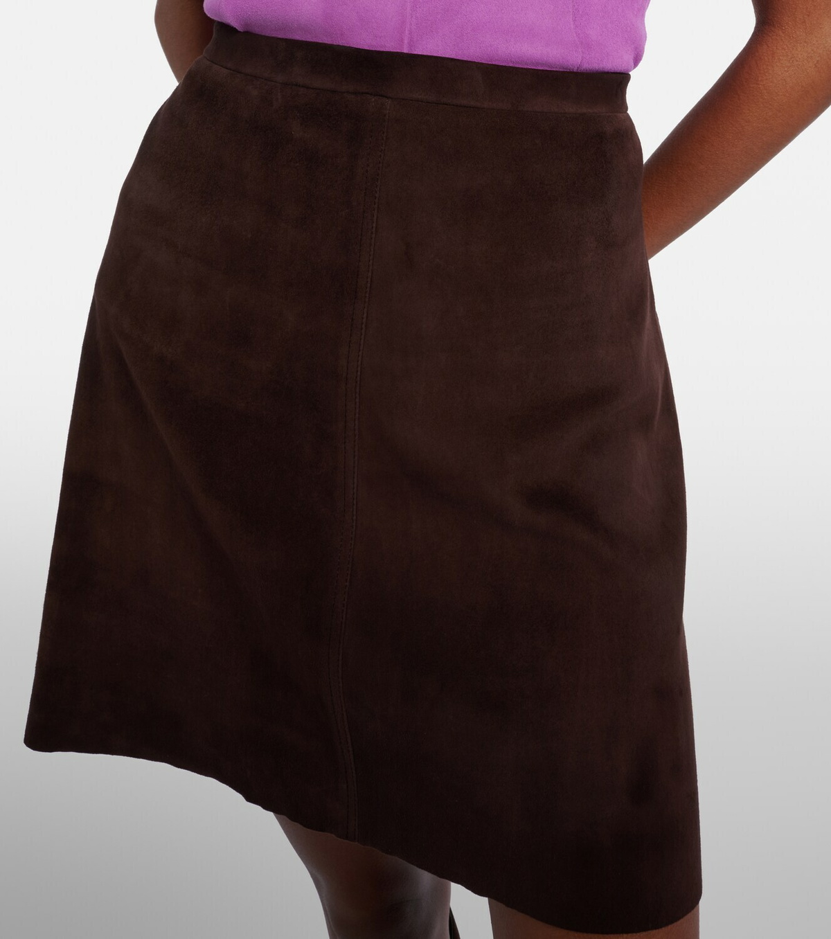 Stouls Lucie 22 suede miniskirt