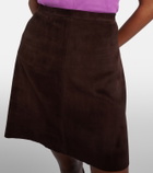 Stouls Lucie 22 suede miniskirt
