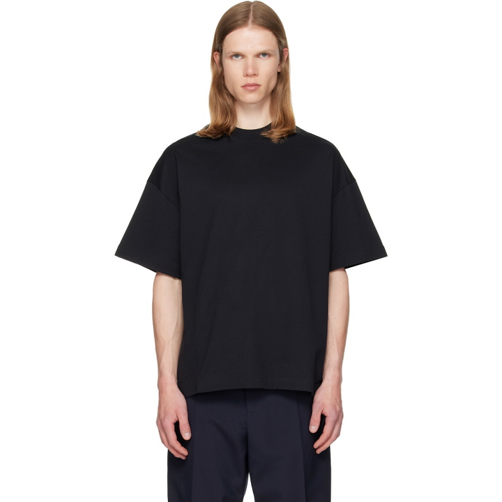 Photo: Jil Sander Black Crew-Neck T-shirt