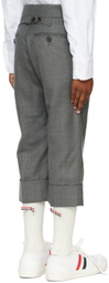 Thom Browne Kids Gray Backstrap Trousers
