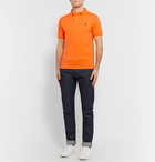 Polo Ralph Lauren - Slim-Fit Stretch Cotton-Piqué Polo Shirt - Orange