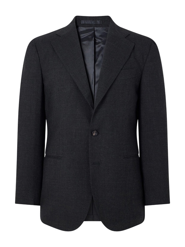 Photo: J. Mueser - Waverly Virgin Wool-Twill Suit Jacket - Gray