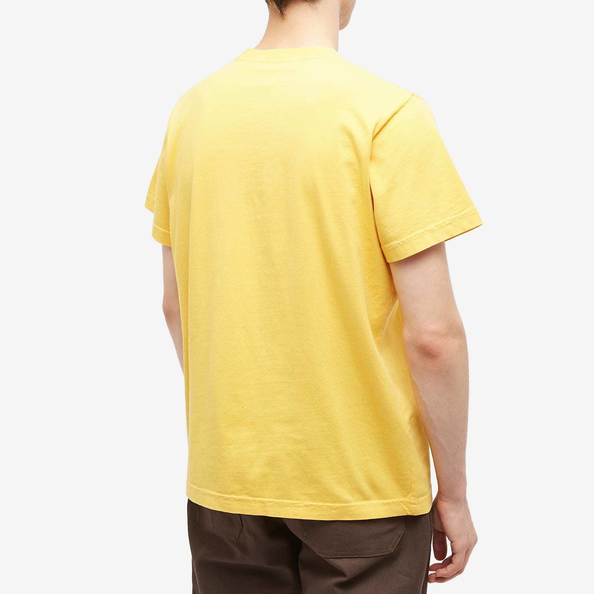 Battenwear Men's Pocket T-Shirt in Mustard
