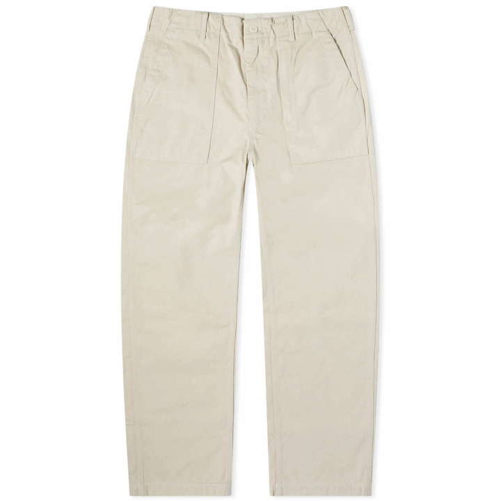 Photo: Engineered Garments Men's Fatigue Pants in Natural Chino Twill