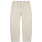 Engineered Garments Men's Fatigue Pants in Natural Chino Twill