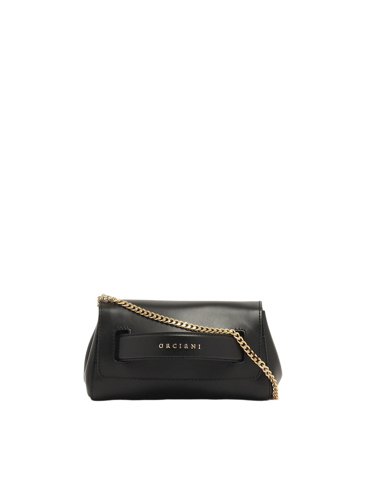 Orciani Gossip Chain Chain Vanity Oro Clutch