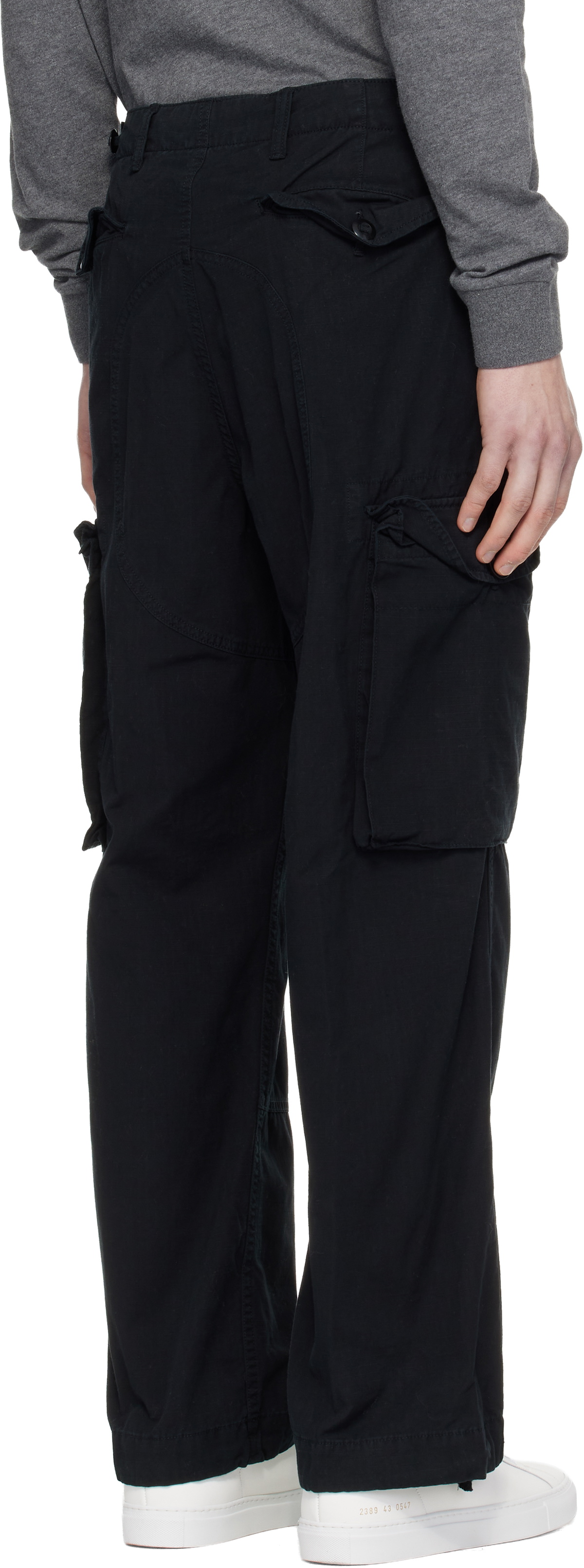 Polo Ralph Lauren Black Cotton Ripstop Cargo Pants