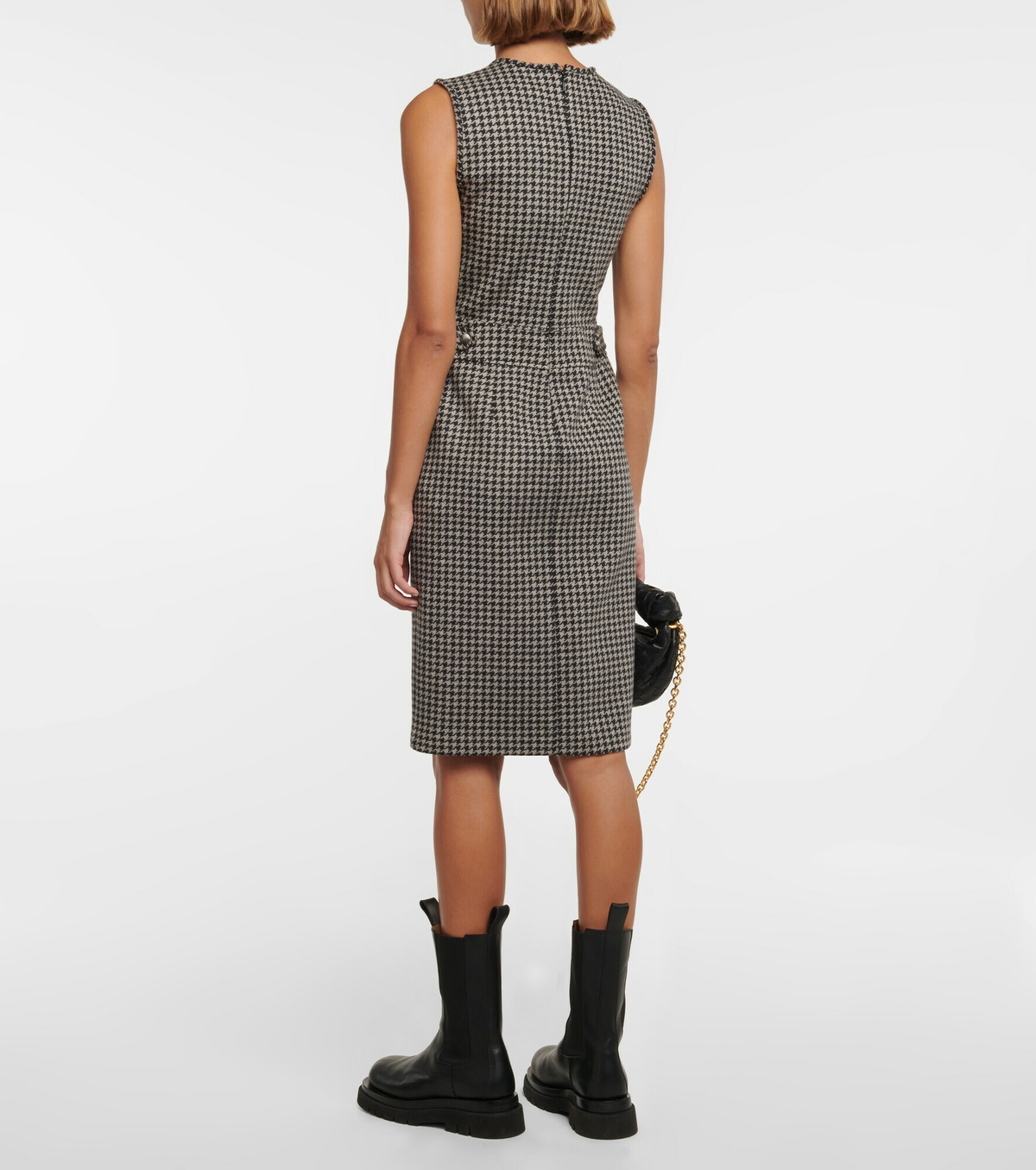 Max Mara Ginnata houndstooth virgin wool dress Max Mara