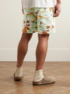 CHERRY LA - Baja Straight-Leg Printed Cotton-Twill Drawstring Shorts - Multi