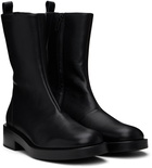 Courrèges Black Rider Leather Boots