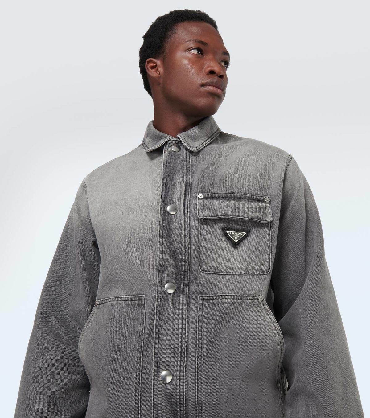 Prada Over Shirt Prada Re-nylon Overshirt Black The Corner