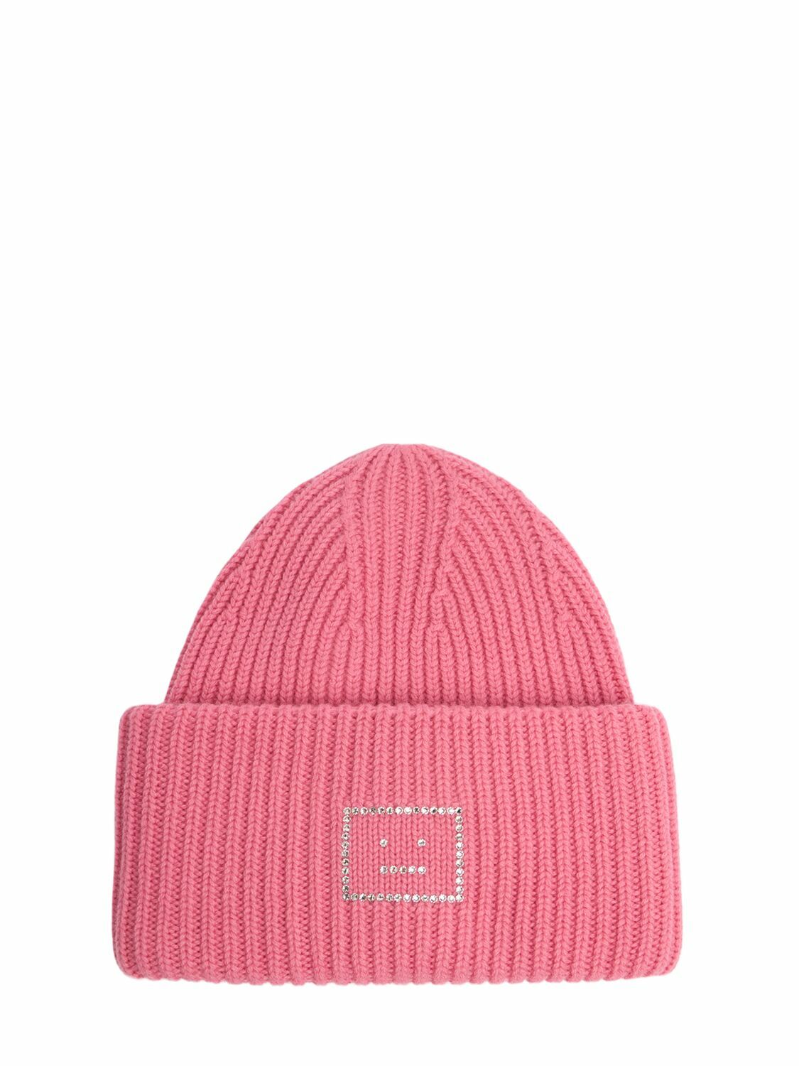 Acne Studios - Fluffy square beanie - White