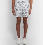 Club Monaco - Baxter Slim-FIt Floral-Print Linen and Cotton-Blend Twill Shorts - White