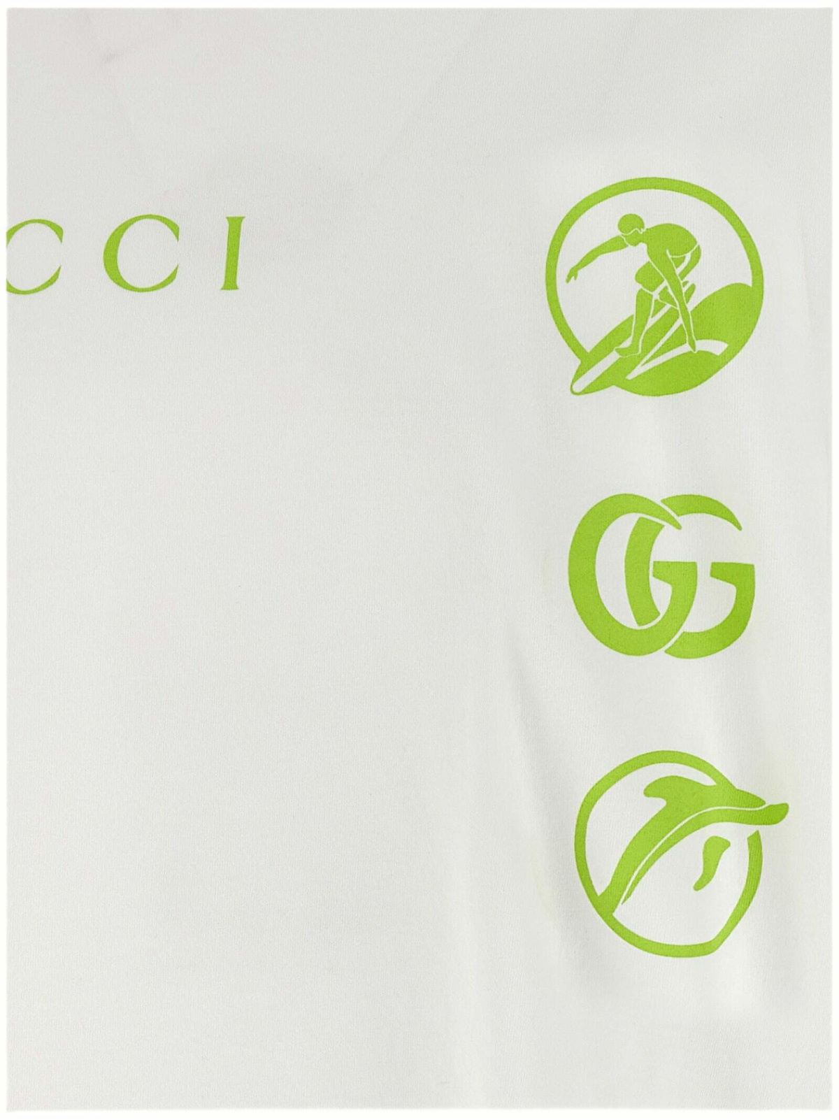【送料&関税込】surfista Gucci T-shirt 関税込み】gucci SURFISTA GUCCI' T-SHIRT GUCCI - Logo Detail
