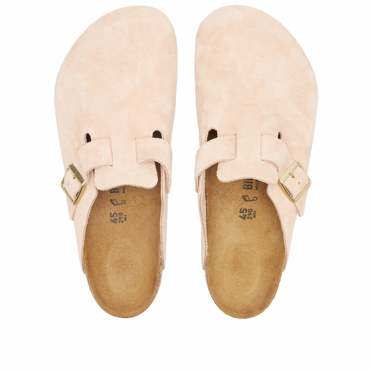 Birkenstock Boston Clog - Light Rose Suede