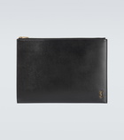 Saint Laurent - Zipped leather pouch