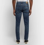 Nudie Jeans - Lean Dean Slim-Fit Tapered Organic Stretch-Denim Jeans - Dark denim