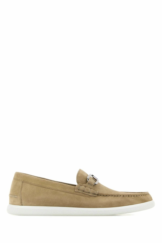 Photo: Fendi Cappuccino Suede O Lock Light Loafers