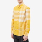 Burberry Men's Somerton Check Shirt in Marigold Ip Check