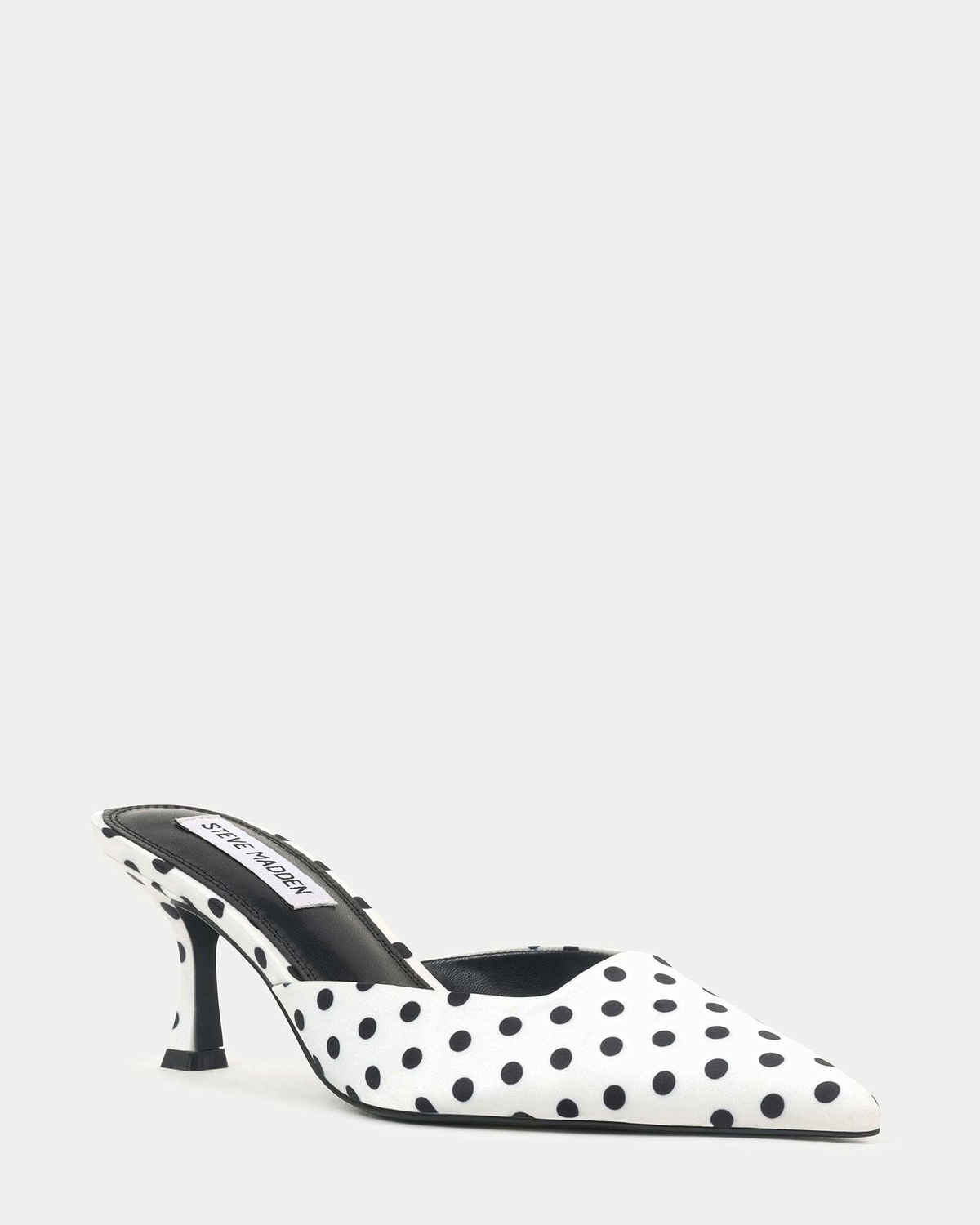 Steve Madden Velmaa Heels in White Satin