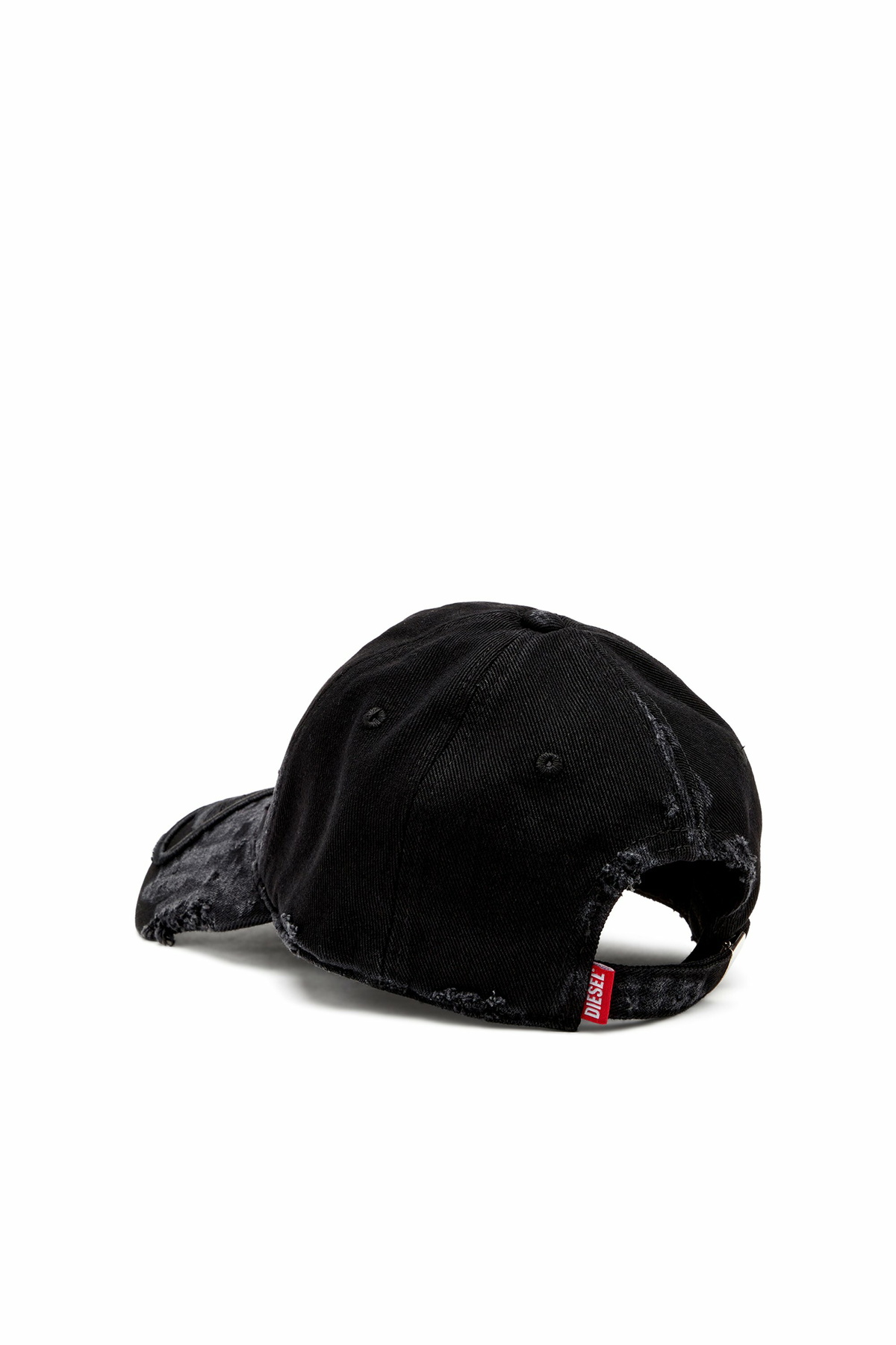 Diesel Distressed denim baseball cap - Caps Mens in Black Diesel
