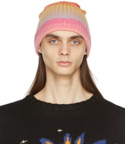 The Elder Statesman Multicolor Morphed Stripe Beanie