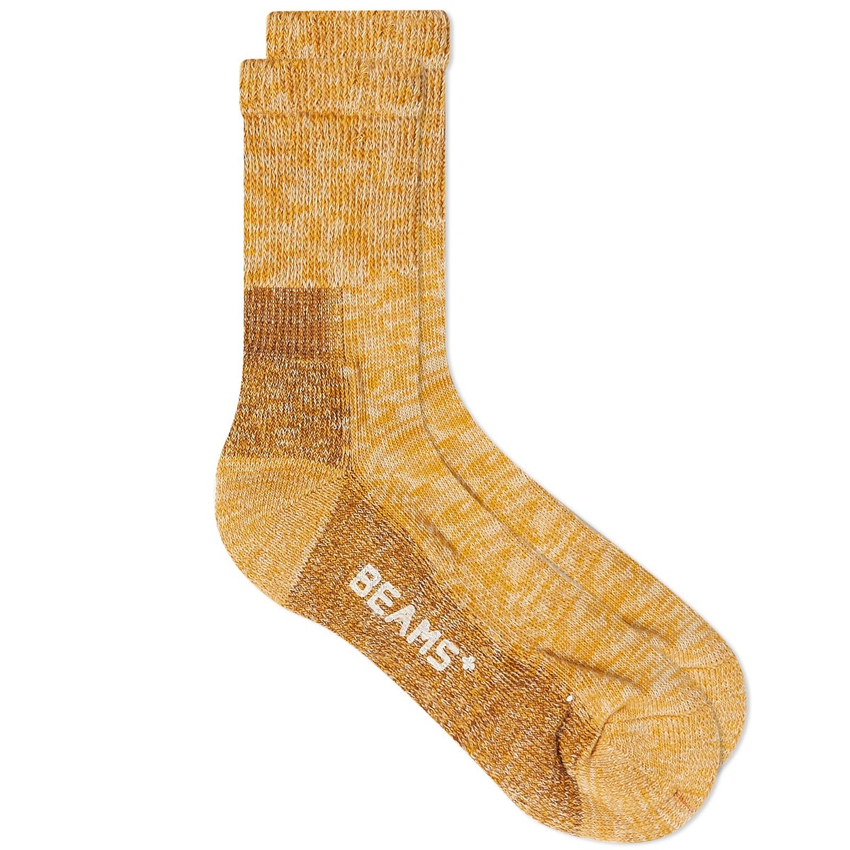 Beams Plus Men's Outdoor Sock in Yellow Beams Plus