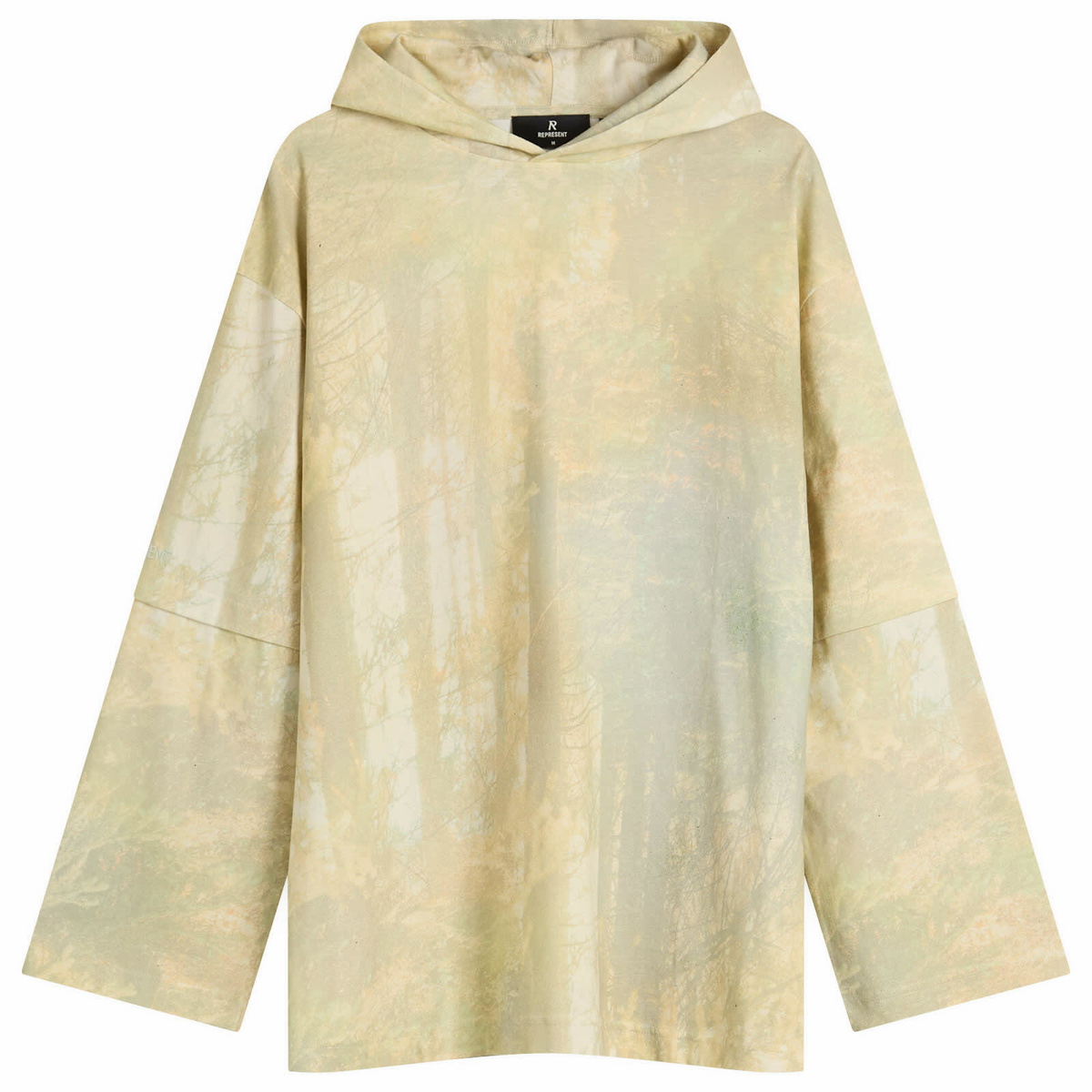 Represent Women's Hideaway Hooded T-shirt in Forest Print