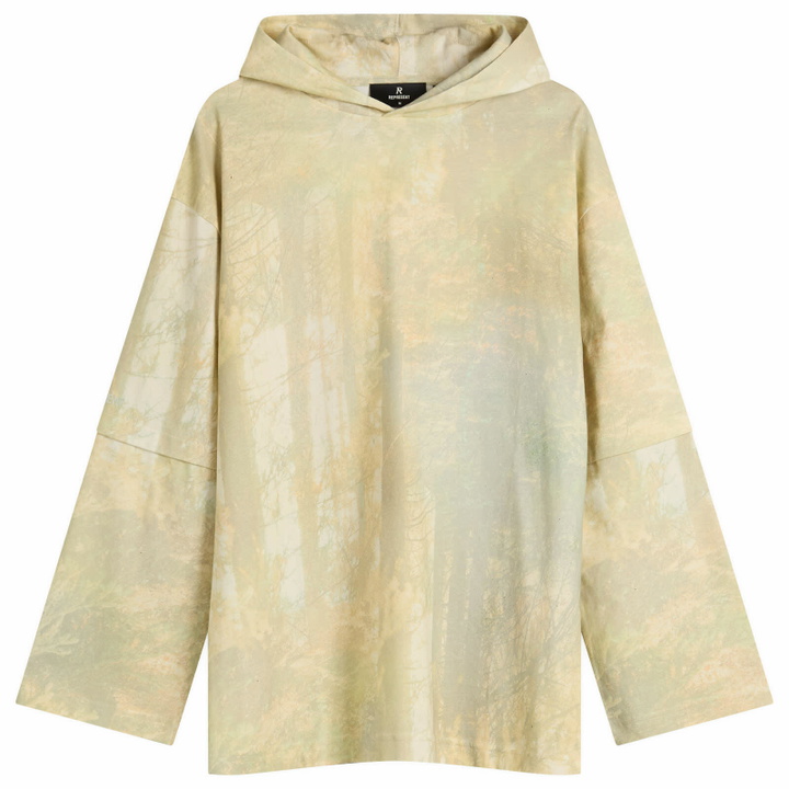 Photo: Represent Women's Hideaway Hooded T-shirt in Forest Print