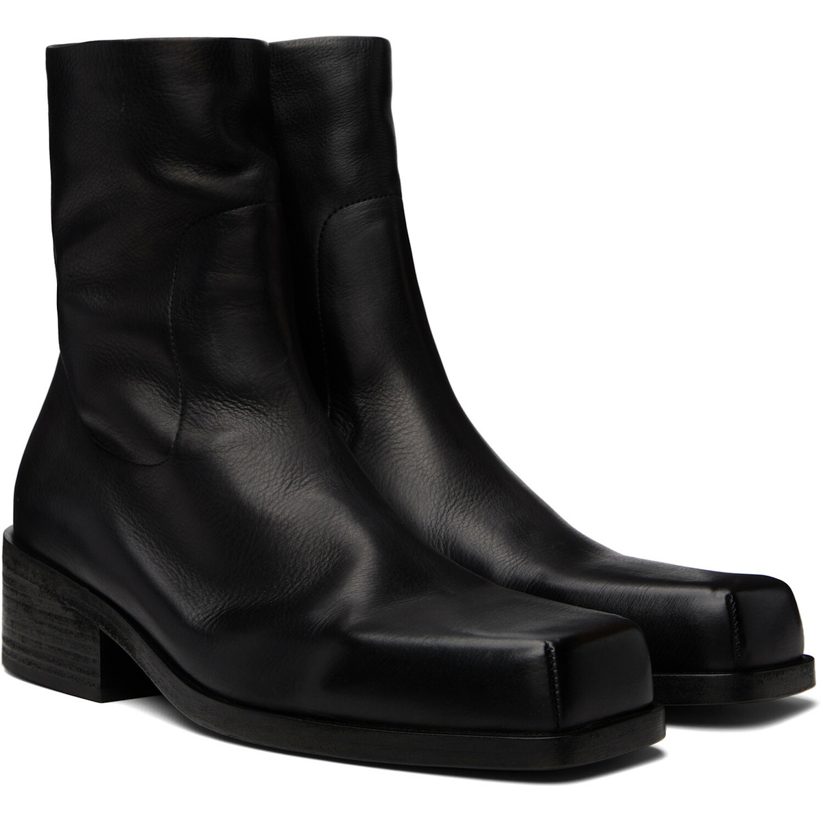 Marsèll Black Cassello Ankle Boots