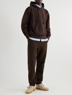 Auralee - Tapered Cotton-Jersey Sweatpants - Brown