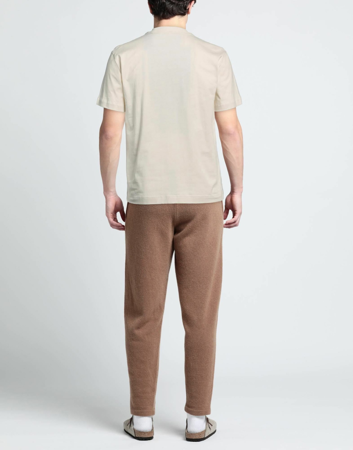 Sunnei Mens T-shirt in Beige