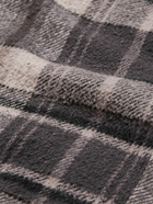 John Elliott - Hemi Checked Cotton-Flannel Shirt - Brown