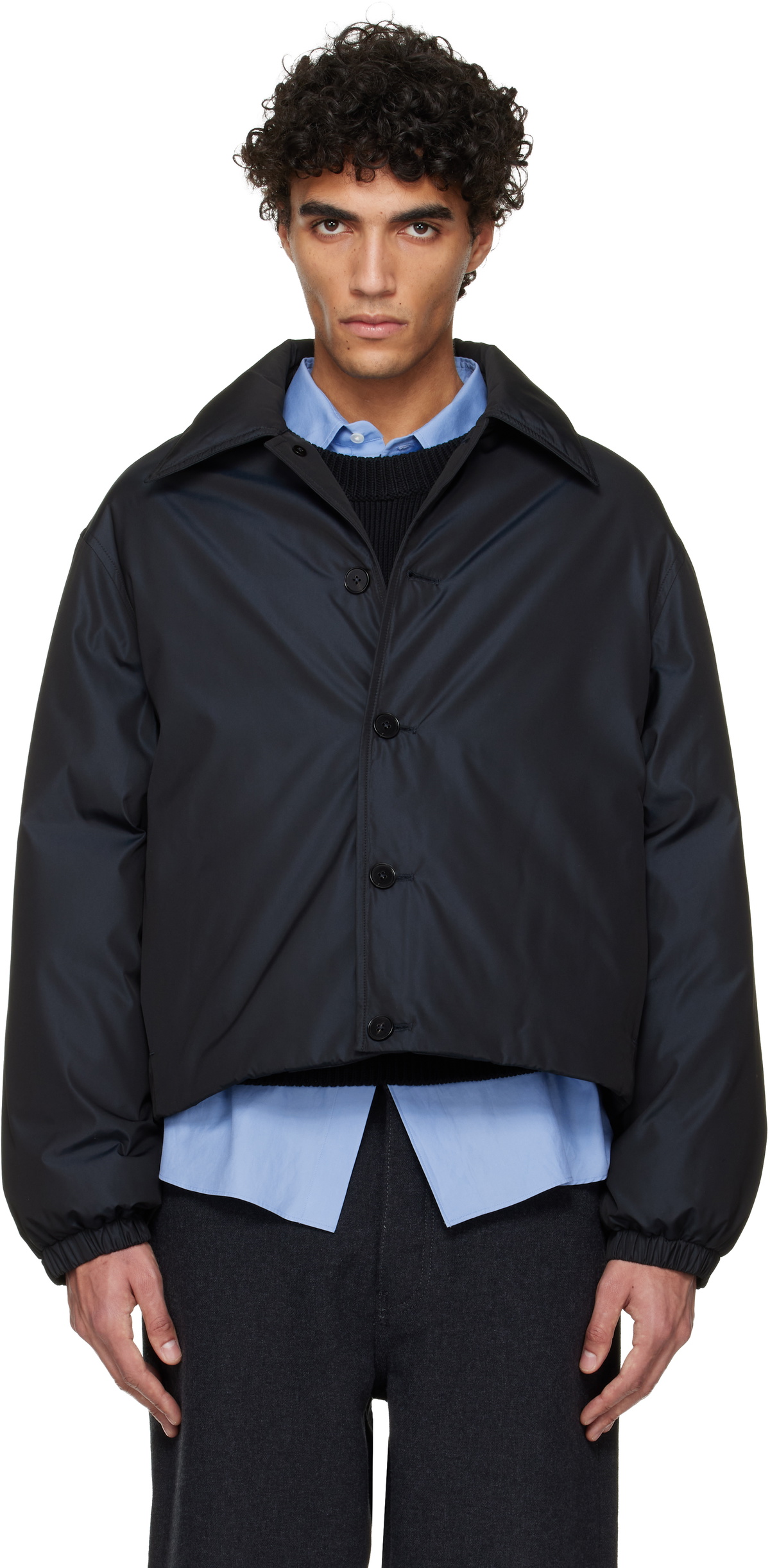 Jil Sander Black Blouson Jacket Jil Sander