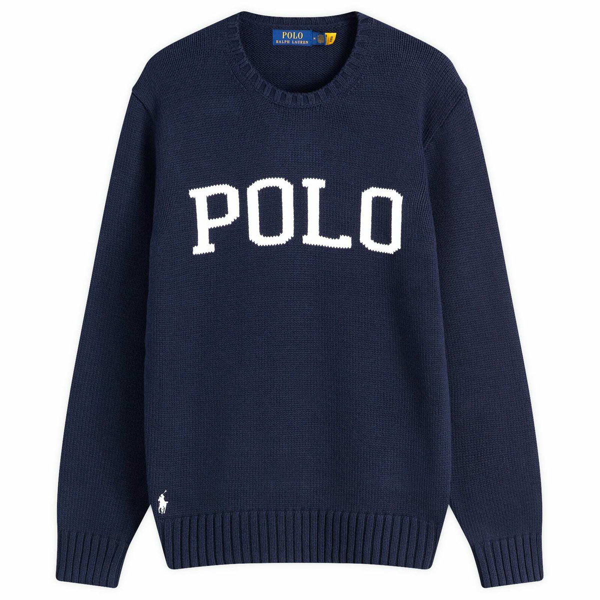 Polo Ralph Lauren Men's Large Logo Crew Sweatshirt in Hunter Navy