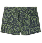 Desmond & Dempsey - Printed Cotton Boxer Shorts - Blue