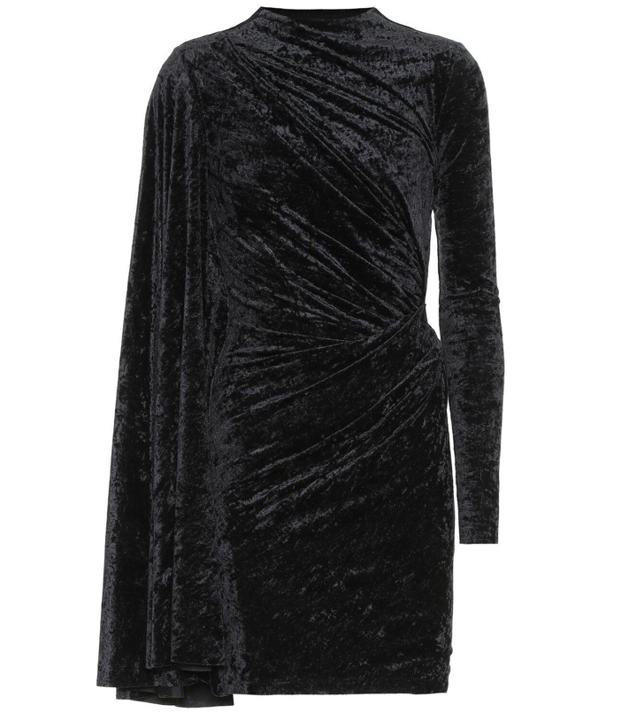 Photo: Balenciaga Crushed velvet minidress