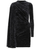 Balenciaga Crushed velvet minidress