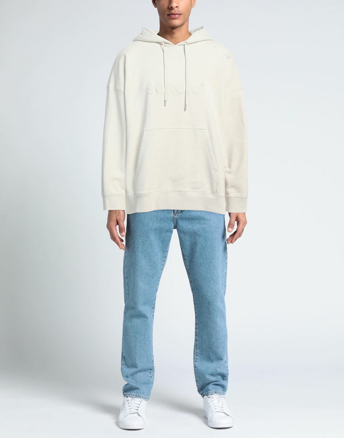 Sandro Mens Sweatshirt in Off white