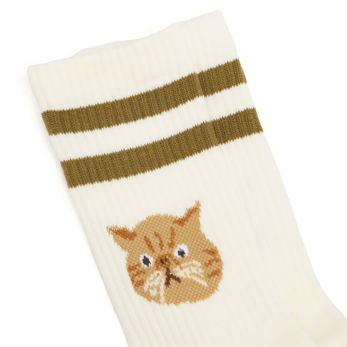 Rostersox Cat Socks - Presented by END. in Olive