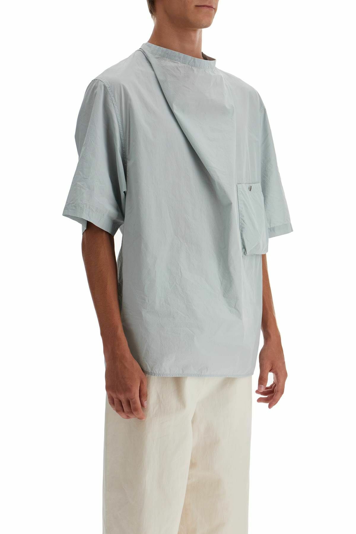 LEMAIRE closed short-sleeved shirt Grey Lemaire