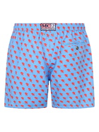 MC2 Saint Barth Man Lightweight Fabric Swim Shorts With Torino Logo Print | Ac Torino Special Edition