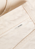 Mother The Dogdger Fray Denim Shorts White